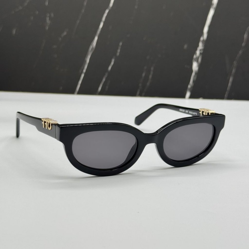 New Off-White Oeri13d Sparks 1007 Sunglasses Women Round Black Eyewear